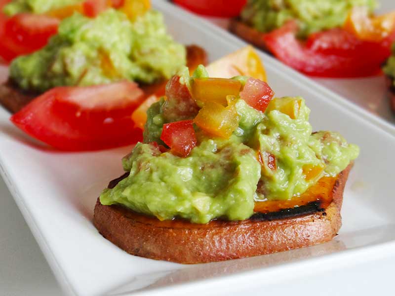 Cartof dulce cu guacamole