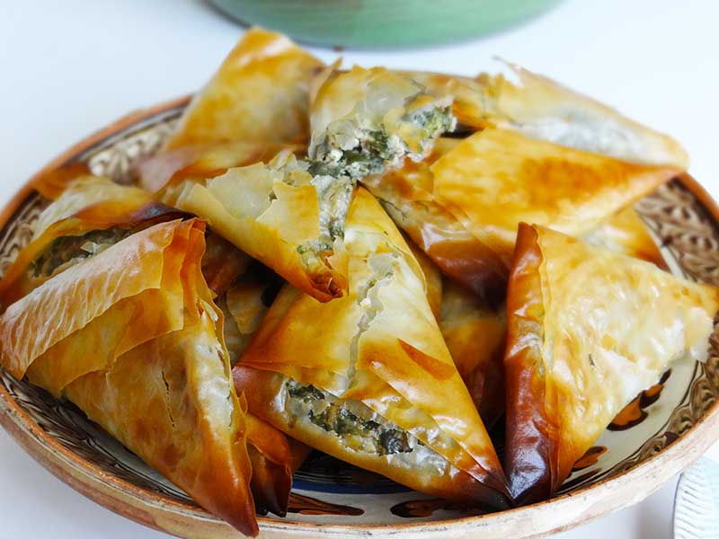 Triunghiuri spanakopita