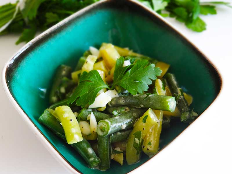 Salată de fasole păstăi cu maioneză