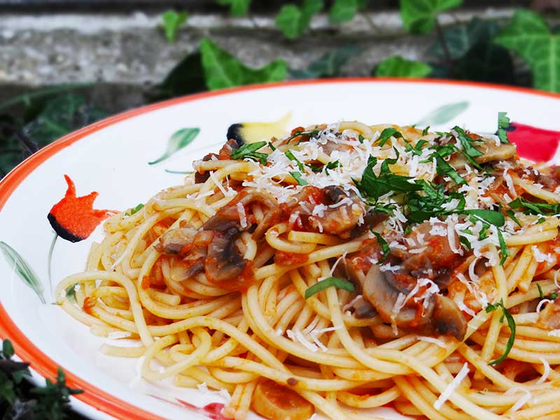Spaghete cu ciuperci